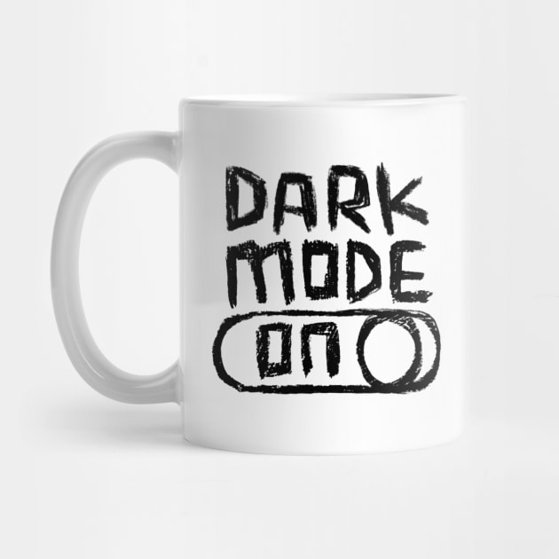 Dark Mode ON for Darkie by badlydrawnbabe